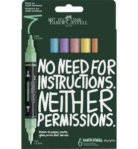 Acrylmarker Faber Castell Multimark – Pastel kartonetui - Foamtastic Crafts
