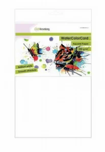 CraftEmotions WaterColorCard – briljant wit 10 vl A4 – 200gr - Foamtastic Crafts