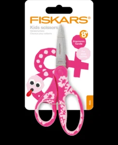 Fiskars Scissors Kids +8 Softgrip Pink Flower 15cm