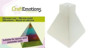 CraftEmotions Siliconen mal piramide 5,7x6cm - Foamtastic Crafts
