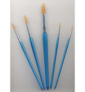 Artist Brush Set, 1x Liner, 4x Round, 5 Pcs