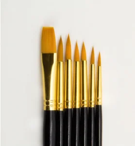 Artist Brush Set (6x round, 1x flat) - Foamtastic Crafts