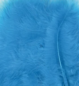 Marabou Feathers,Turqoise,15pcs