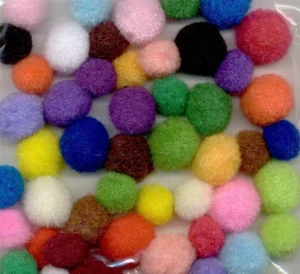 Mix Pom Pom Set assorti 48 ST 1,5 cm – 2,0 cm - Foamtastic Crafts