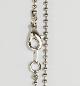 Ballchain zilverkleur met slot – 1,6 mm – 80cm - Foamtastic Crafts