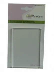 CraftEmotions – Acrylblok rechthoek - Foamtastic Crafts
