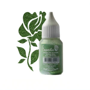 Sparkling Glitter Iridescent Maize Zacht Groen