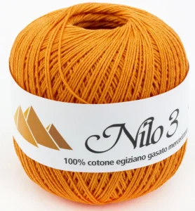 Haakgaren Nilo nr. 3 – 1014 Manderin 100gr / 270mtr - Foamtastic Crafts