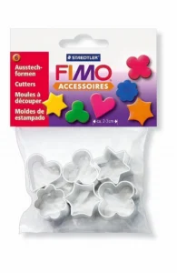 Fimo 6 metalen uitsteekvormen voor juwelen