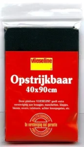 Antex 231020 Vlieseline 40x90 Cm Zwart Strijkbaar