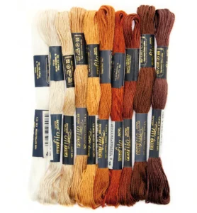 Stafil - Borduurgaren - Bruin - Beige - Wit - 10 stengen
