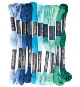 Stafil - Borduurgaren - Blauw - Groen - Turquois - 10 streng