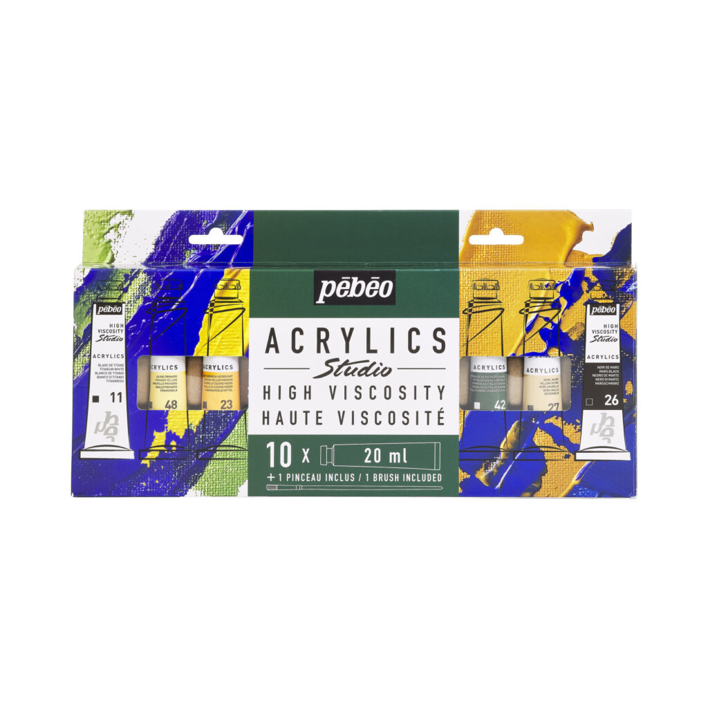 Pébéo Studio Acrylic Set – 10 × 20 ml - Foamtastic Crafts