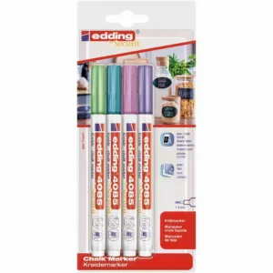Edding 4085 Set 4 x metallic krijtmarker – 4 stuks - Foamtastic Crafts