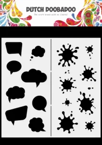 Dutch Doobadoo Dutch Mask Art Slimline Spatter - Foamtastic Crafts