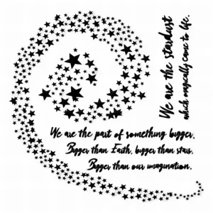 13 arts Mixed Media Stencil  Cosmic Dust - Foamtastic Crafts