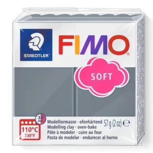 Fimo soft boetseerklei 57g stormy grey