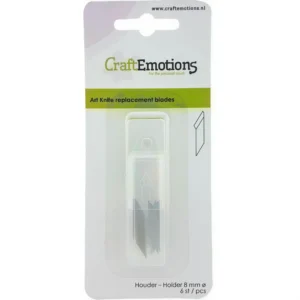 CraftEmotions Reservemesjes voor ontwerpmes 8mm – 6 stuks - Foamtastic Crafts