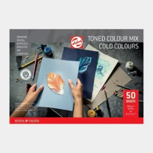Blok met 50 vel toned color mix COLD colours 180gr A4 - Foamtastic Crafts