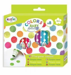 Aladine Kids Mousse stiften set met 8 kleuren - Foamtastic Crafts