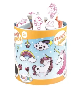 Aladine Kids Stampo Minos Stempel Set Unicorn 18 stuks - Foamtastic Crafts