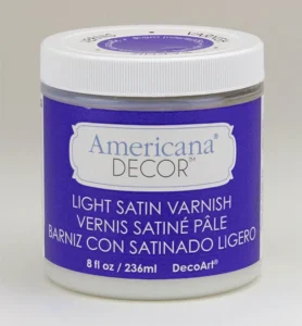 Americana Decor Light Satin Varnish – Satin – 236ml - Foamtastic Crafts
