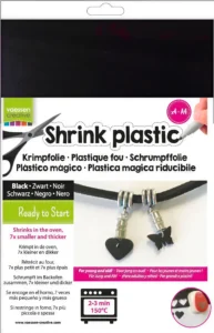Vaessen Creative • Krimpfolie A4 Zwart – 4 vel - Foamtastic Crafts