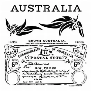 13 arts Mixed Media Stencil  Austalia6x6 inch - Foamtastic Crafts