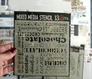 13 arts Mixed Media Stencil Chocolate - Foamtastic Crafts