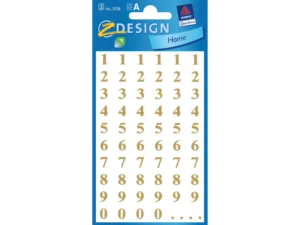 Cijferetiket Z-design Home goud 2 vel - Foamtastic Crafts