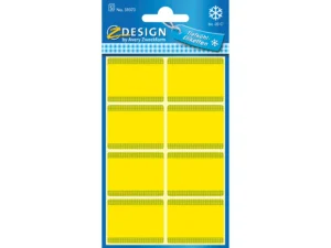 Diepvriesetiket Z-design Home 36x28mm geel pakje a 40 et, - Foamtastic Crafts