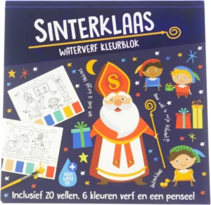 Waterverfblok Sinterklaas 20x20 Cm 20 Vel