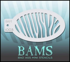 Bad Ass Mini Stencil 1003 – zebra - Foamtastic Crafts