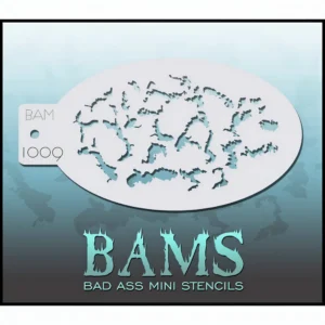 Bad Ass Mini Stencil 1009 – Spat - Foamtastic Crafts