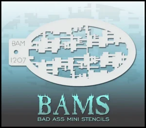 Bad Ass Mini Stencil 1207 - Foamtastic Crafts