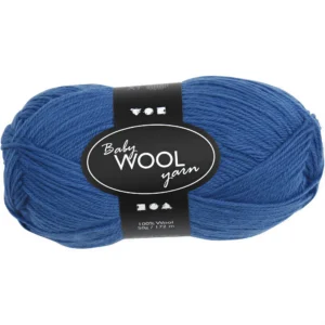 Baby garen, blauw, L: 172 m, 50 gr - Foamtastic Crafts