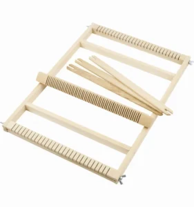 Houten Weefraam – Houten weefgetouw – 28 x 39 cm - Foamtastic Crafts