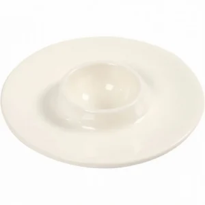 Eierdop – d 9,8 cm – gatgrootte 3,9 cm, wit, - Foamtastic Crafts