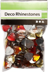 Strasstenen Harten Rode Harmonie 6-14 mm 252 stuks - Foamtastic Crafts