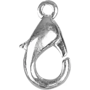 Karabijnsluiting 12 mm Zilver 5 stuks - Foamtastic Crafts