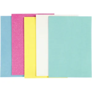 Creativ Company EVA Foam Glitter Pastel A5 2mm 5 vel - Foamtastic Crafts
