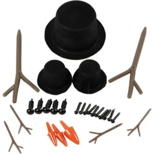Hoeden, neuzen en takken, afm 2,3-7 cm, 3 set - Foamtastic Crafts
