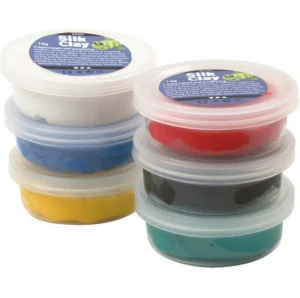 Silk Clay® Koker Primaire Kleuren 6×14 gr - Foamtastic Crafts