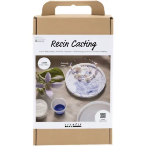 CC Hobbyset Resin – Hars Gieten Dienblad met Marmereffect - Foamtastic Crafts