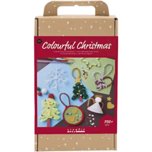 Creatieve Box Kleurrijke Kerst – Kerstfiguren – diverse kleuren - Foamtastic Crafts