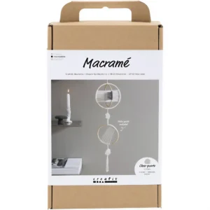 Hobbyset Macramé Mobiel Grijs Off White