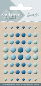 Card Deco Essentials-Enamel Dots Blue - Foamtastic Crafts
