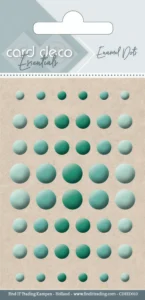 Card Deco Essentials-Enamel Dots Green - Foamtastic Crafts