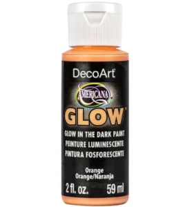 Americana Glow in the Dark –  Orange – 59ml - Foamtastic Crafts