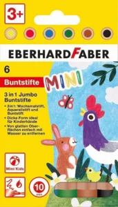 Eberhard Faber Jumbo kleurpotlood set a 6 stuk - Foamtastic Crafts